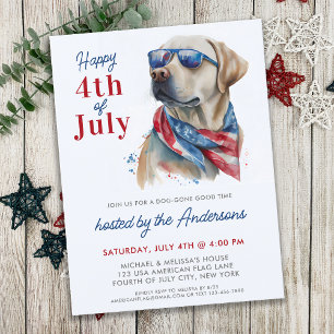Budget Patriotic Labrador Hund 4 juli Party