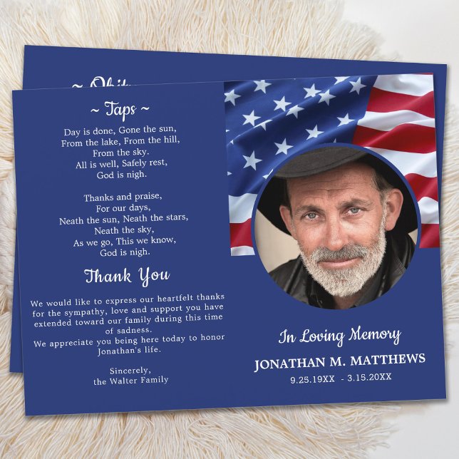 Budget Patriotic USA flagga Veteran-programmet (Skapare uppladdad)