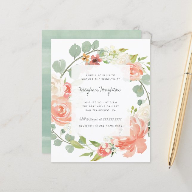 Budget Peonies Eucalyptus Wandeans Möhippa (Fram/Back In Situ)