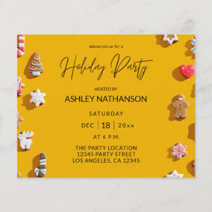 Budget Pepparkaks Cookie Holiday Party Flygblad