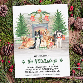 Budget Pet Business Hund älskare Julfest Inbjudan
