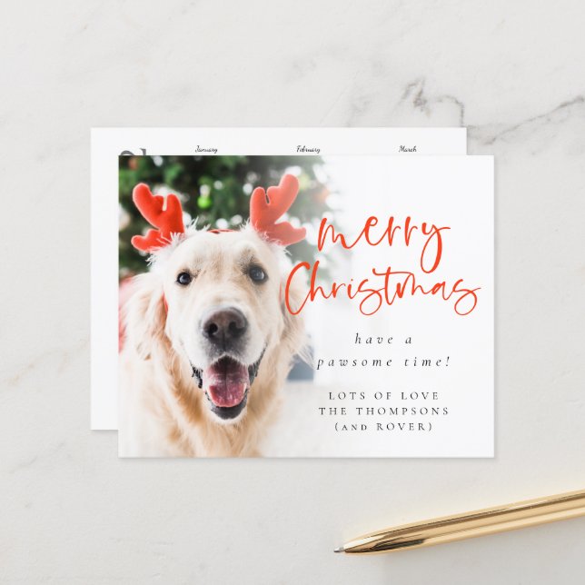 Budget Pet Photo 2022 Calendar God jul (Fram/Back In Situ)