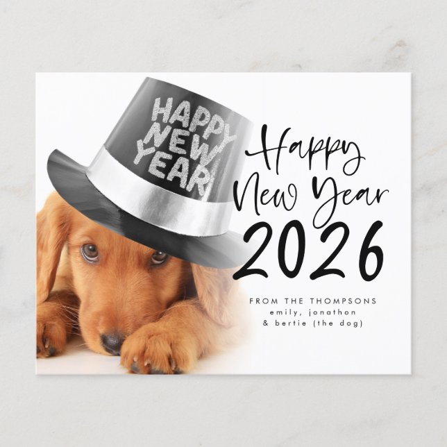 Budget Pet Photo Gott nytt år 2026-kalender (Framsida)