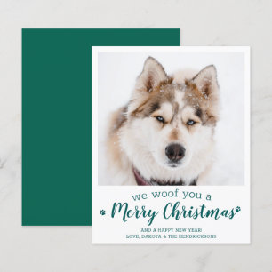 Budget Pet Photo Hund Vi Woof You God jul