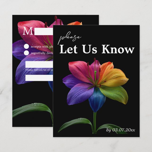 🌈 Budget Petals & Pride: DJ Edition OSA Kort (Fram/baksida)