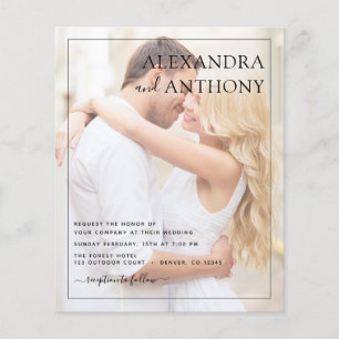 Budget Photo Bild Bröllop Romantic Elegant Flygblad