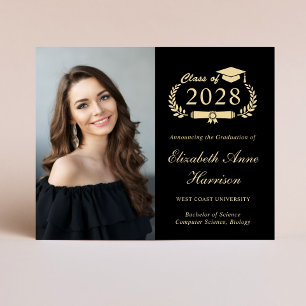 Budget Photo Black College Graduation Notification