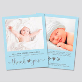 Budget Photo Blue Baby Birth Notice