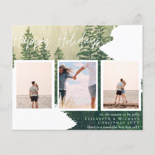 BUDGET PHOTO CHRISTMAS CARDS - Photo Collage Urban Flygblad (Framsidan)