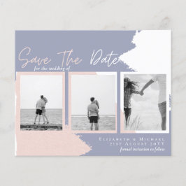 BUDGET Photo Collage Spara Date Modern Abstrakt Flygblad