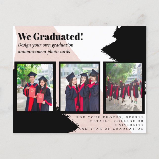BUDGET Photo Collage STUDENTEN annons Cards Flygblad (Framsidan)