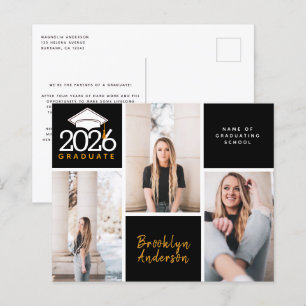 BUDGET Photo Collage Studenten vykort