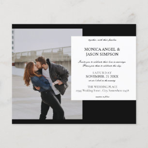 Budget Photo Elegant bröllop Modern Flyer