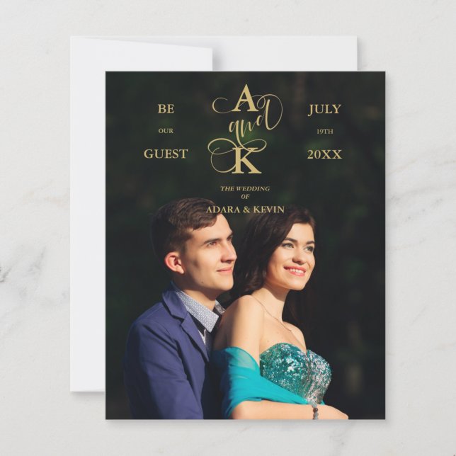Budget Photo Luxury Faux Golden Fancy Calligraphy (Framsida)