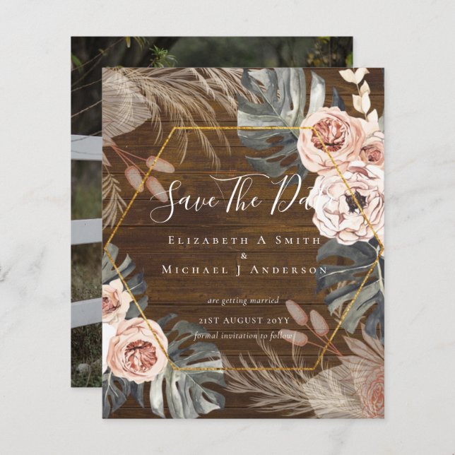 BUDGET Photo Spara Data PAMPAS Coral Tropical (Fram/baksida)