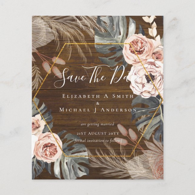 BUDGET Photo Spara Data PAMPAS Coral Tropical Flygblad (Framsidan)