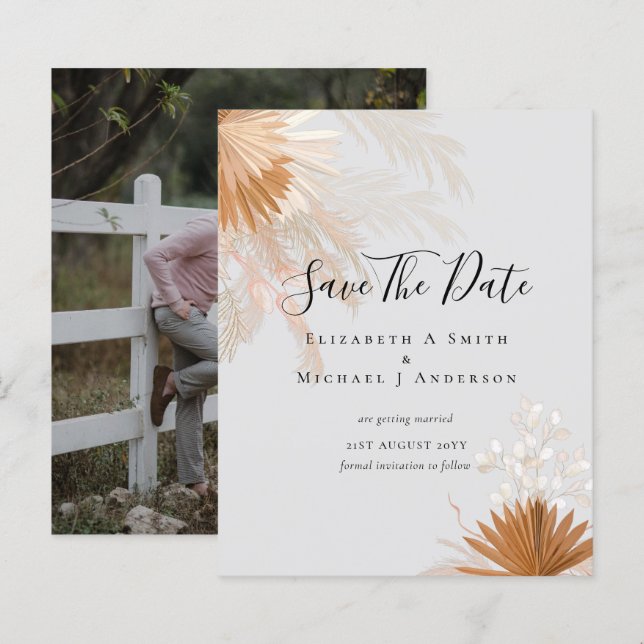 BUDGET Photo Spara Data PAMPAS Grass Terracotta (Fram/baksida)