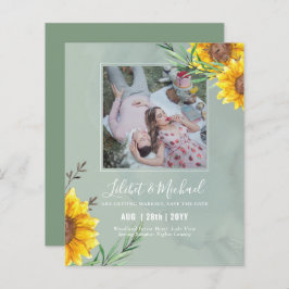 BUDGET Photo Spara Date eller Bröllop Rustic Sunsu