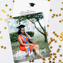 Budget Photo Studenten Hat Calligraphy Tack Flygblad