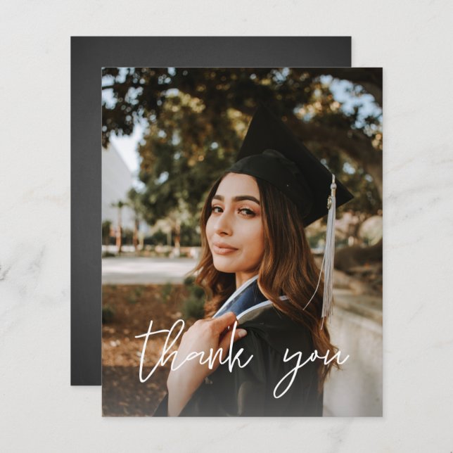 Budget Photo Studenten Hat ChalkboardV Tack (Fram/baksida)