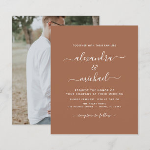 Budget Photo Terra Cotta Boho Bröllop Simple