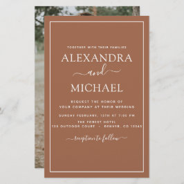 Budget Photo Terracotta Boho Bröllop Simple