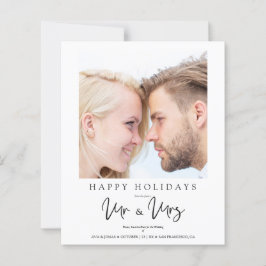 Budget Photo Whimsical MR. & MRS. God Jul Bröllop
