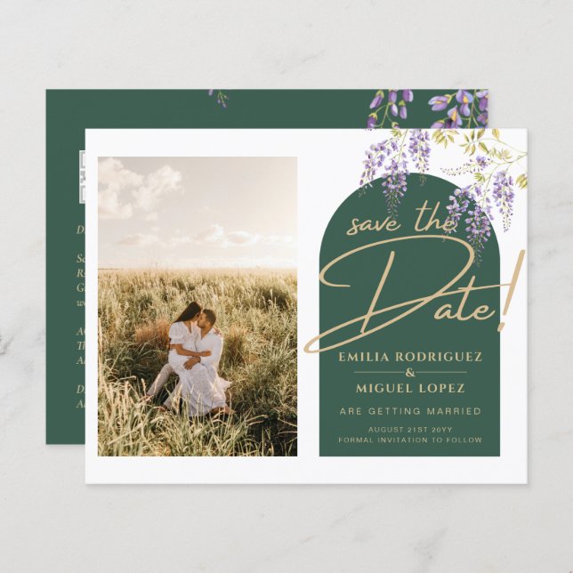 Budget PHOTO Wisteria Bröllop Dave Data (Fram/baksida)