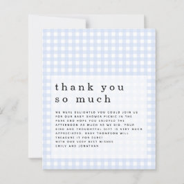 Budget Picnic Baby Shower Blue Gingham Tack