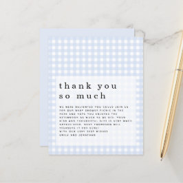 Budget Picnic Baby Shower Blue Gingham Tack