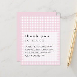 Budget Picnic Shower Rosa Gingham Tack