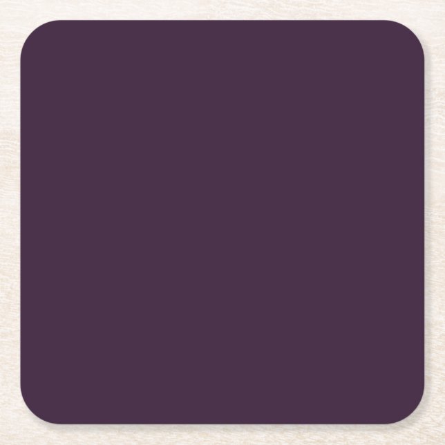 BUDGET PLUM PURPLE Monokrom Mall Underlägg Papper Kvadrat (Framsidan)