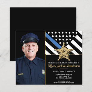 Budget Polis Officer Foto Pension Invitation