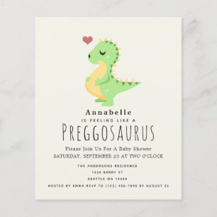 Budget Preggosaurus Cute Dinosaur Babydusch