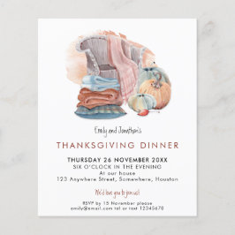 Budget Pris Hemtrevlig inbjudan till Thanksgiving-