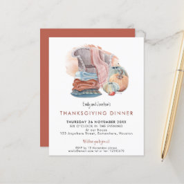 Budget Pris Hemtrevlig inbjudan till Thanksgiving-