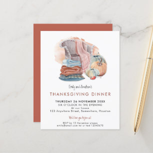 Budget Pris Hemtrevlig inbjudan till Thanksgiving-