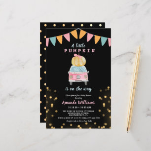 Budget Pumpa Guld Prickig Bil Baby Shower