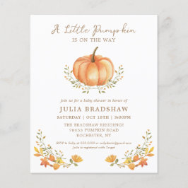 Budget Pumpkin Fall | Kön Neutral Baby Shower