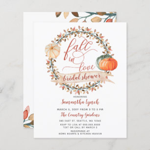 Budget Pumpkin Inbjudningskort för möhippan