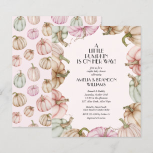 Budget Pumpkins Girl Baby Shower-inbjudningar