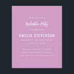 Budget Purpur Minimalistisk Examen Fest Inbjudan<br><div class="desc">Budget Modern Minimalistisk Examen Fest Inbjudan i Purpur</div>