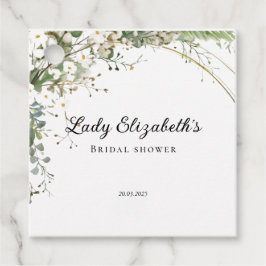 Budget Purpurblommor Bridgerton Bröllopsfest Gåvor Etiketter