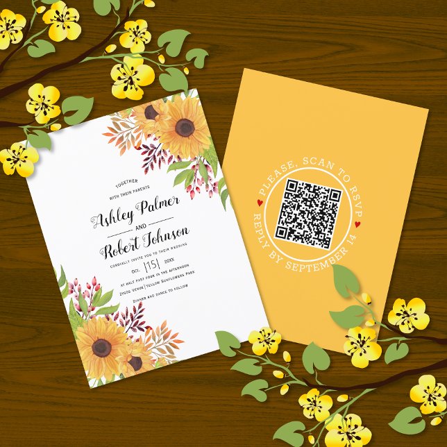 BUDGET QR-OSA - inbjudan till bröllopsblommor (Skapare uppladdad)