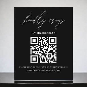 Budget QR-OSA - minimalistisk Bröllop-webbplats