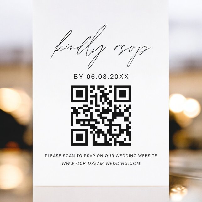 Budget QR-OSA - minimalistisk Bröllop-webbplats (Skapare uppladdad)