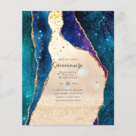 BUDGET QUINCEANERA - AGATE Sparkles Glamor Chic Flygblad