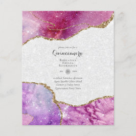 BUDGET QUINCEANERA - AGATE Sparkles Glamor Chic Flygblad