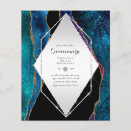 BUDGET QUINCEANERA - AGATE Sparkles Glamor Chic Flygblad