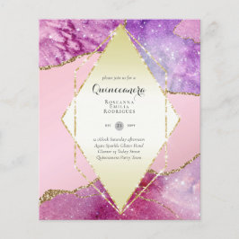 BUDGET QUINCEANERA - AGATE Sparkles Glamor Chic Flygblad